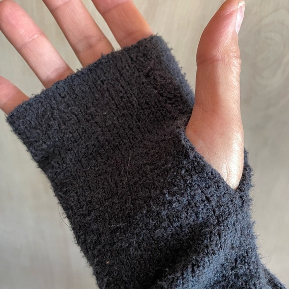 Peruvian Connection Top Tunic Black Pima Cotton Balie Boucle Women’s Sz: M-L - Picture 6 of 14